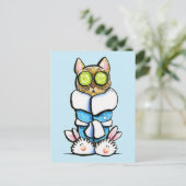 Wellness-Center Kitty Cat Postkarte (Stehend Vorderseite)