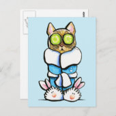 Wellness-Center Kitty Cat Postkarte (Vorne/Hinten)