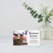 Wellness-Center | Kräuteröle und Badesalze Visitenkarte (Stehend Vorderseite)