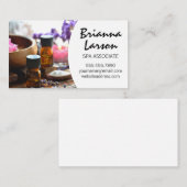 Wellness-Center | Kräuteröle und Badesalze Visitenkarte (Vorne/Hinten)