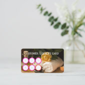 WELLNESS-CENTER-KUNDENKARTE VISITENKARTE (Stehend Vorderseite)