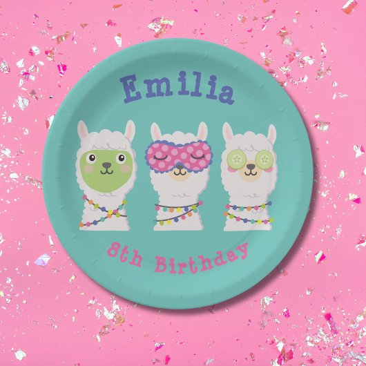 Wellness-Center Lama Party, Lamapjama Pappteller