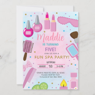 WELLNESS-CENTER Mädchen Geburtstagsfeier einladen, Einladung