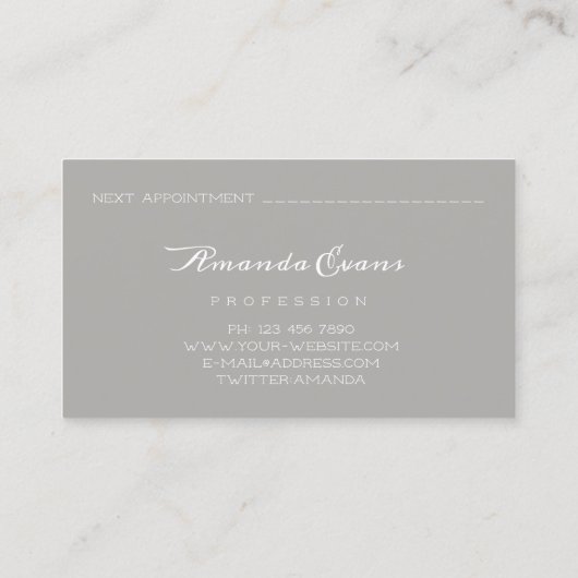 WELLNESS-CENTER Makeup Artist Silver Crown Royal P Terminkarte (Rückseite)