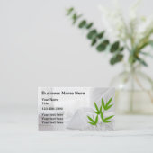Wellness-Center Massage Business Cards Visitenkarte (Stehend Vorderseite)