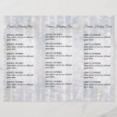 Wellness-Center, Massage, Friseurmenüs und Preise Flyer (Hinten)