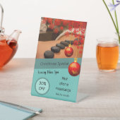 Wellness-Center Massage Rabatt Business Weihnachts Sockelschild (In SItu)