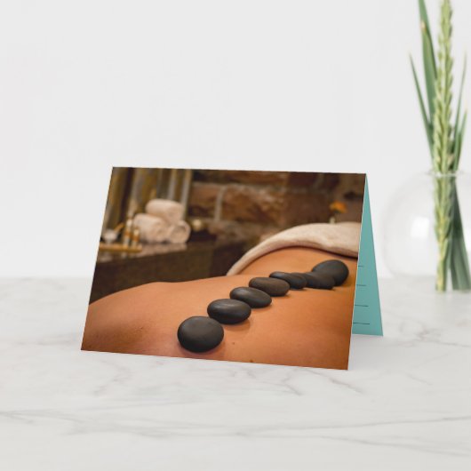 Wellness-Center Massage Schönheitspflege Geschenkg Karte (Vorderseite)