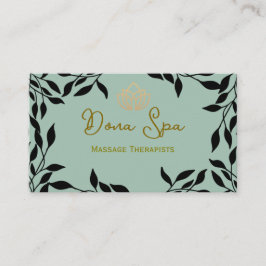 Wellness-Center Massage Therapeuten Visitenkarte