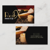 Wellness-Center Massage Therapist Klinik Wellness Visitenkarte (Vorne/Hinten)