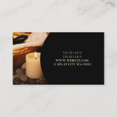 Wellness-Center Massage Therapist Klinik Wellness Visitenkarte (Rückseite)