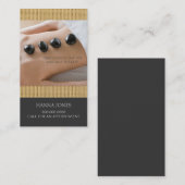 Wellness-Center | Massage Therapy Business Card Visitenkarte (Vorne/Hinten)