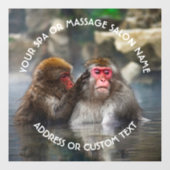 Wellness-Center Massage Therapy Salon Relax Whirlp Fensteraufkleber (Blatt)