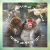 Wellness-Center Massage Therapy Salon Relax Whirlp Fensteraufkleber (Blatt 3)