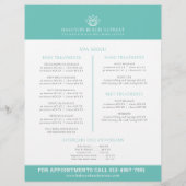 Wellness-Center Massage Wellness-Center Aqua Promo Flyer (Hinten)