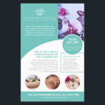 Wellness-Center Massage Wellness-Center Aqua Promo Flyer<br><div class="desc">Verwöhnen Event Wellness-Center Massage promo Flyer. Template Beauty Wellness-Center Behandlung Marketing Flyer,  bereit für Sie,  um mit Ihrem eigenen Werbetext,  Logo,  Fotos,  wenn erforderlich,  Produkte,  Dienstleistungen und Geschäftsdetails zu personalisieren. Weitere passende Elemente verfügbar. Einzigartig entworfen von www.mylittleeden.com</div>