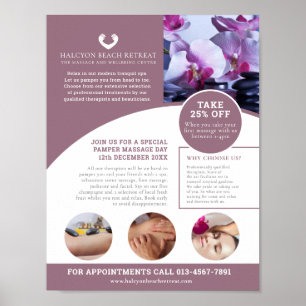 Wellness-Center Massage Wellness-Center Behandlung Poster