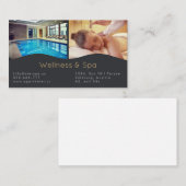 Wellness-Center, Massage & Wellness Resort Busines Begleitkarte (Vorne/Hinten)