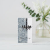 Wellness-Center mit feuchtem Kronleuchter Visitenkarte (Stehend Vorderseite)