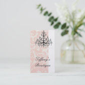 Wellness-Center mit feuchtem Kronleuchter Visitenkarte (Stehend Vorderseite)