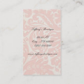 Wellness-Center mit feuchtem Kronleuchter Visitenkarte (Rückseite)