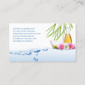 Wellness-Center Natural Herbs Business Card Visitenkarte (Rückseite)