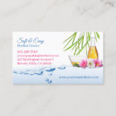 Wellness-Center Natural Herbs Business Card Visitenkarte (Vorderseite)