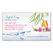 Wellness-Center Naturkräuter Magnetische Visitenkarte (Vorderseite)