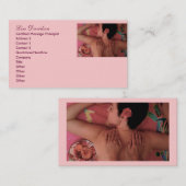 Wellness-Center oder Massage-Therapeut Visitenkarte (Vorne/Hinten)