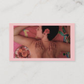 Wellness-Center oder Massage-Therapeut Visitenkarte (Rückseite)