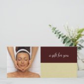 Wellness-Center- oder Massagetherapeut Geschenkgut (Stehend Vorderseite)