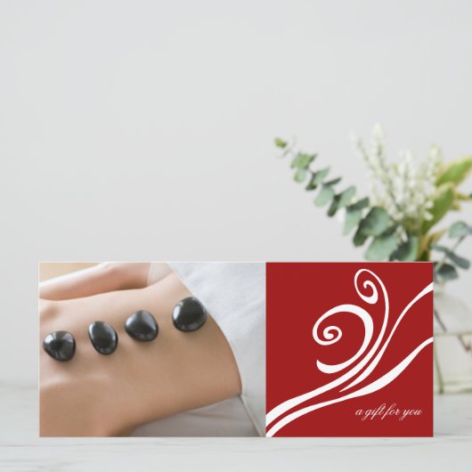 Wellness-Center- oder Massagetherapeut Geschenkgut (Stehend Vorderseite)