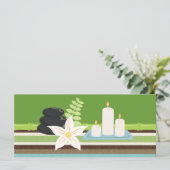 Wellness-Center- oder Salon-Geschenkgutscheine (Stehend Vorderseite)