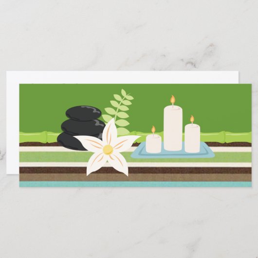 Wellness-Center- oder Salon-Geschenkgutscheine (Vorne/Hinten)