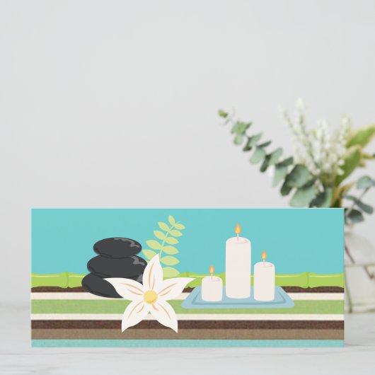 Wellness-Center- oder Salon-Geschenkgutscheine (Stehend Vorderseite)