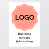 Wellness-Center- oder Salonzeichen Fensteraufkleber (Blatt)