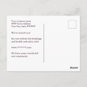 Wellness-Center oder Yoga Studio Wiedereröffnung - Postkarte (Rückseite)