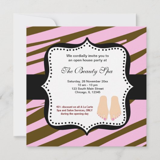 Wellness-Center Open House Einladung (Vorderseite)