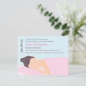 Wellness-Center Pampering Girls Geburtstagsparty E Einladung (Stehend Vorderseite)