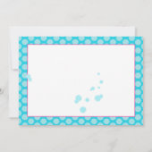 Wellness-Center-Party-Blau-Punkte Einladung (Rückseite)