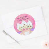 Wellness-Center Party Brautparty / Geburtstag Runder Aufkleber (Umschlag)