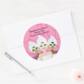 Wellness-Center Party Brautparty / Geburtstag Runder Aufkleber (Umschlag)