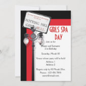 Wellness-Center Party Einladung (Rückseite)