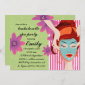 Wellness-Center Party Einladung (Vorne/Hinten)