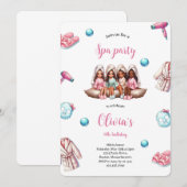 Wellness-Center PARTY EINLADUNG (Vorne/Hinten)