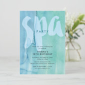 Wellness-Center Party Einladung (Stehend Vorderseite)