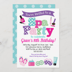 Wellness-Center-Party Einladung -