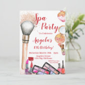 Wellness-Center Party Einladung, bearbeitbar 10. G Einladung (Stehend Vorderseite)