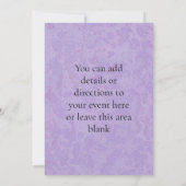 Wellness-Center Party Einladung für junge Mädchen (Rückseite)