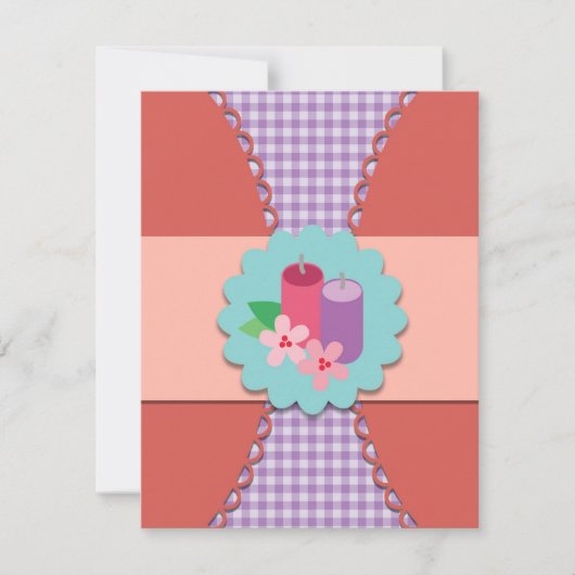 Wellness-Center-Party Einladung für Kinder (Vorderseite)